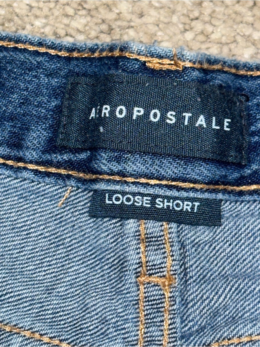Aeropostale Distressed Denim Shorts Duo - Dark Blue & Light Blue - Picture 8 of 10